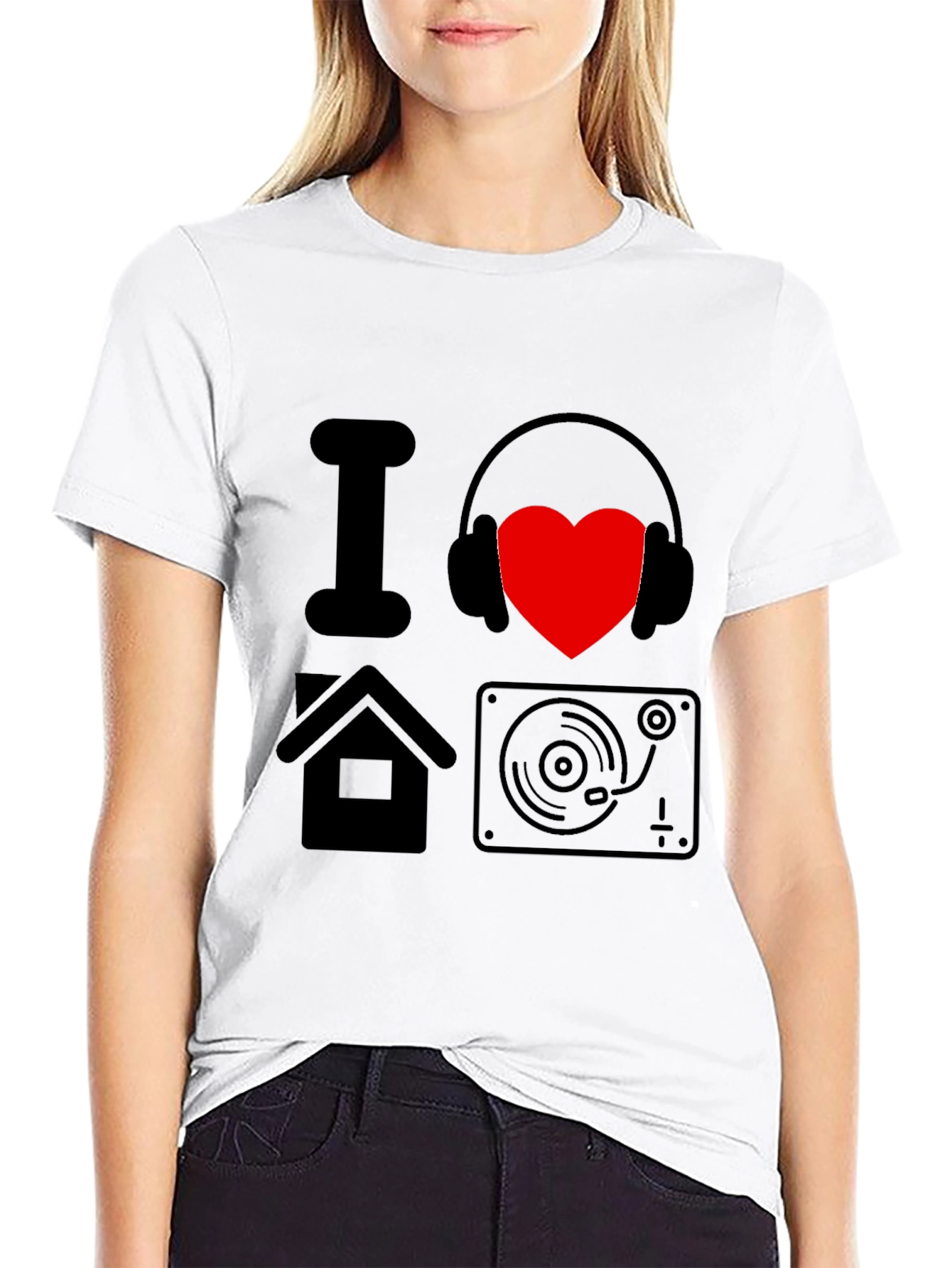 I Love House Music DJ T-Shirt