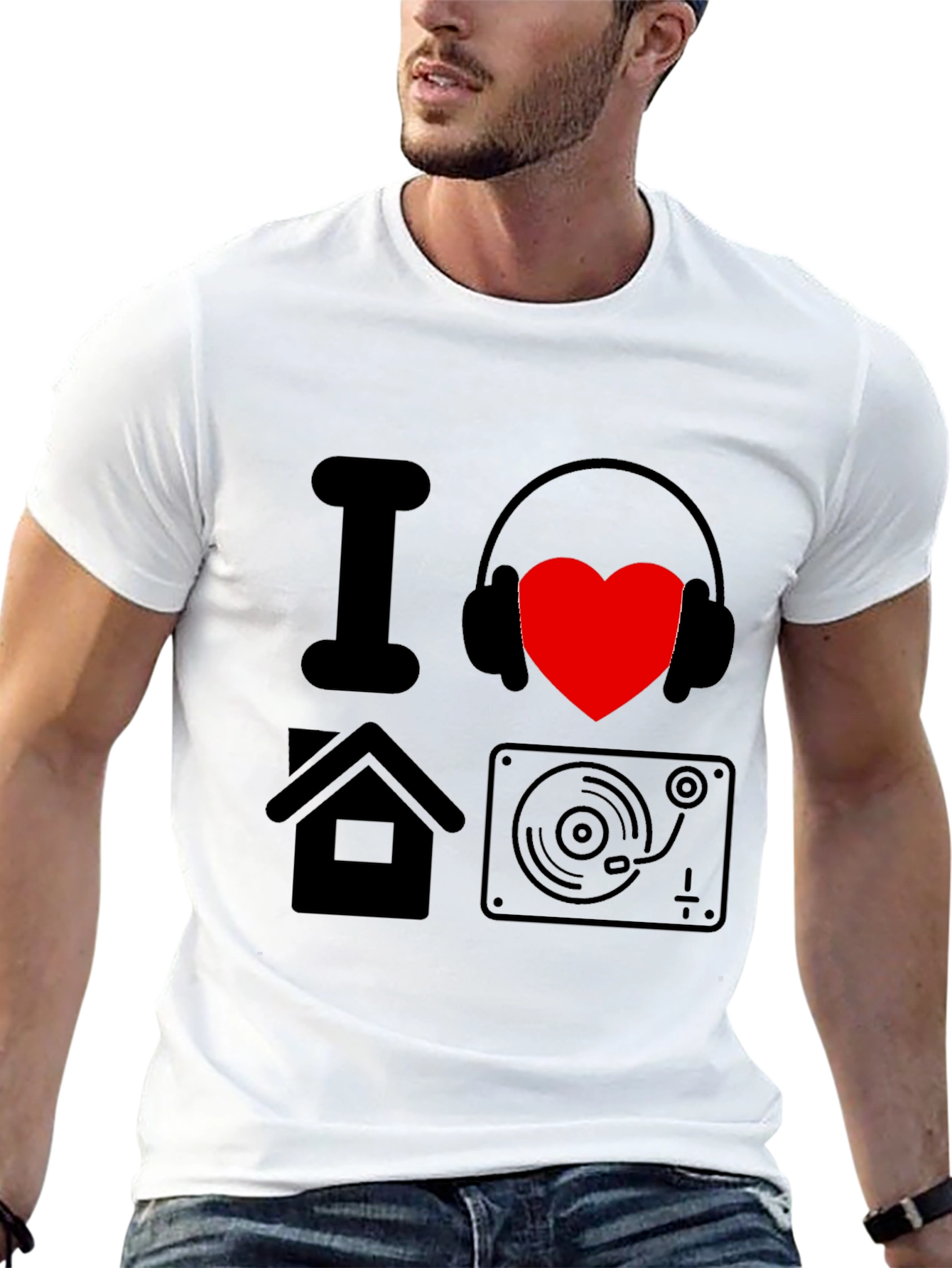 I Love House Music DJ T-Shirt