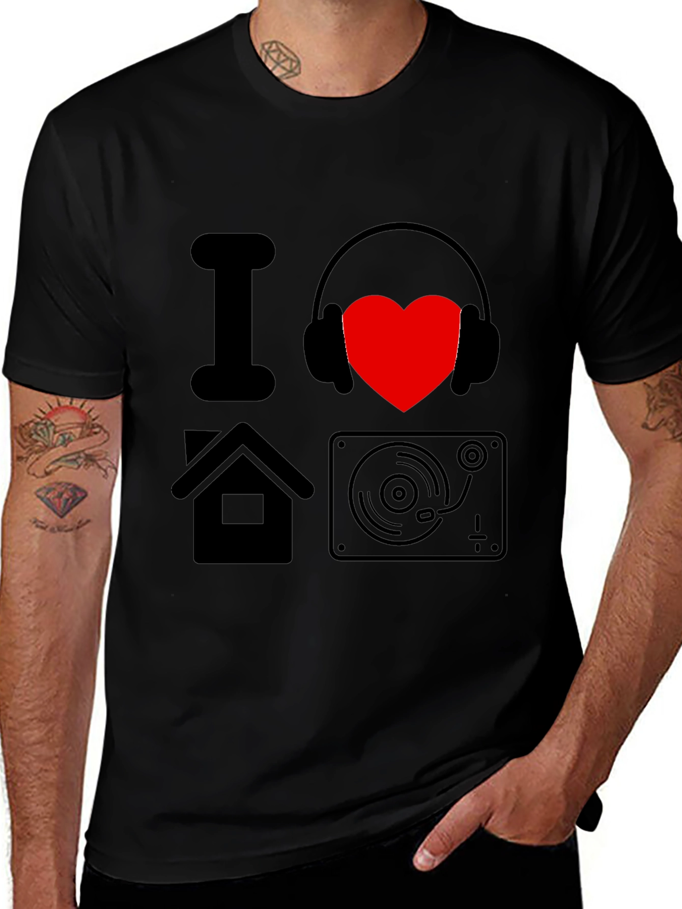 I Love House Music DJ T-Shirt