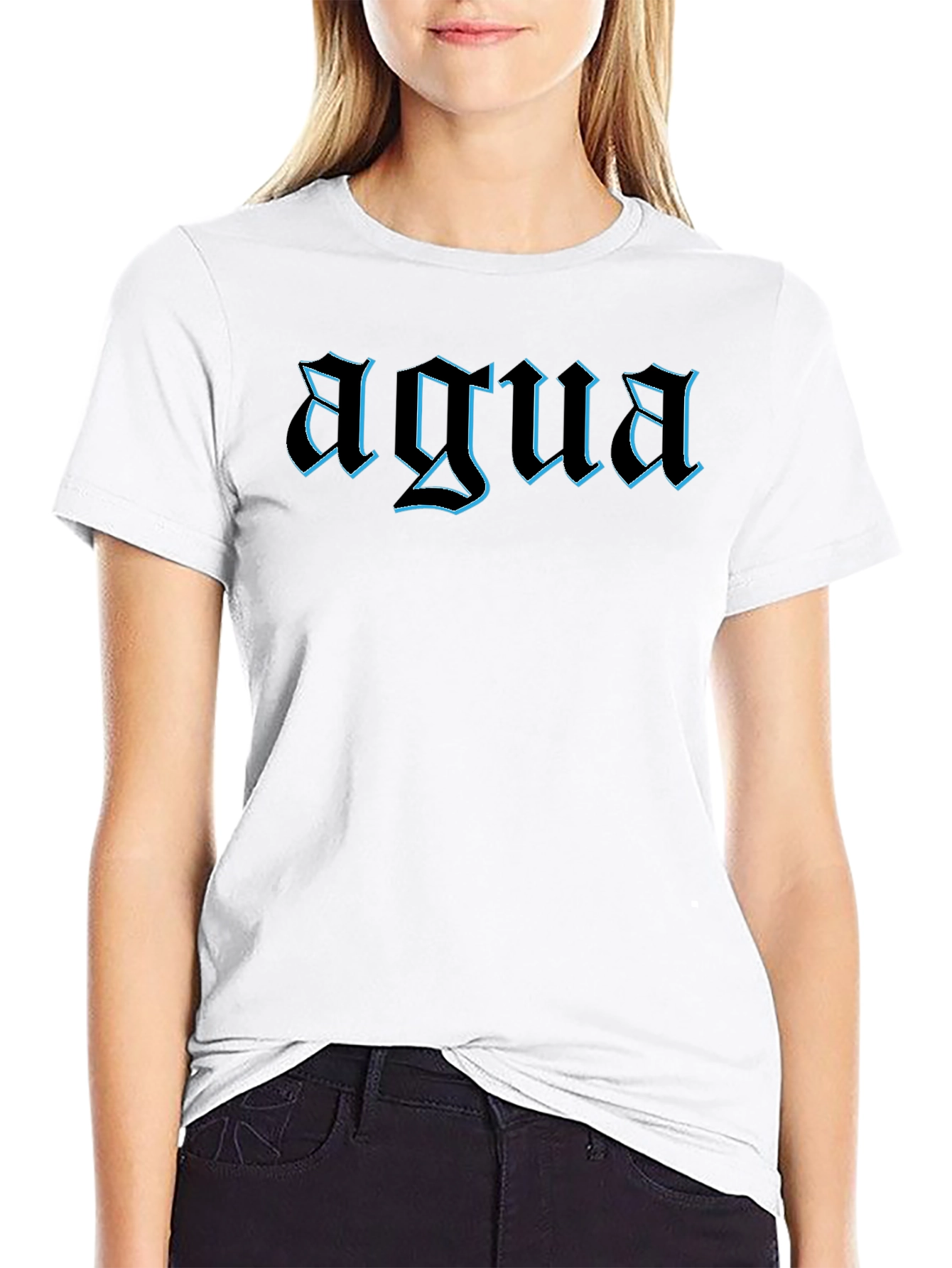 Agua Graphic Tee - Mens Black T-Shirt