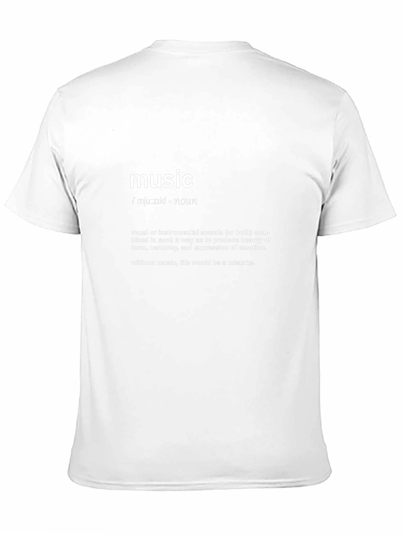 Music Definition Black T-Shirt