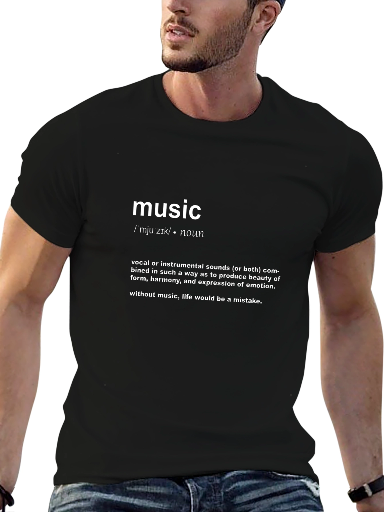 Music Definition Black T-Shirt