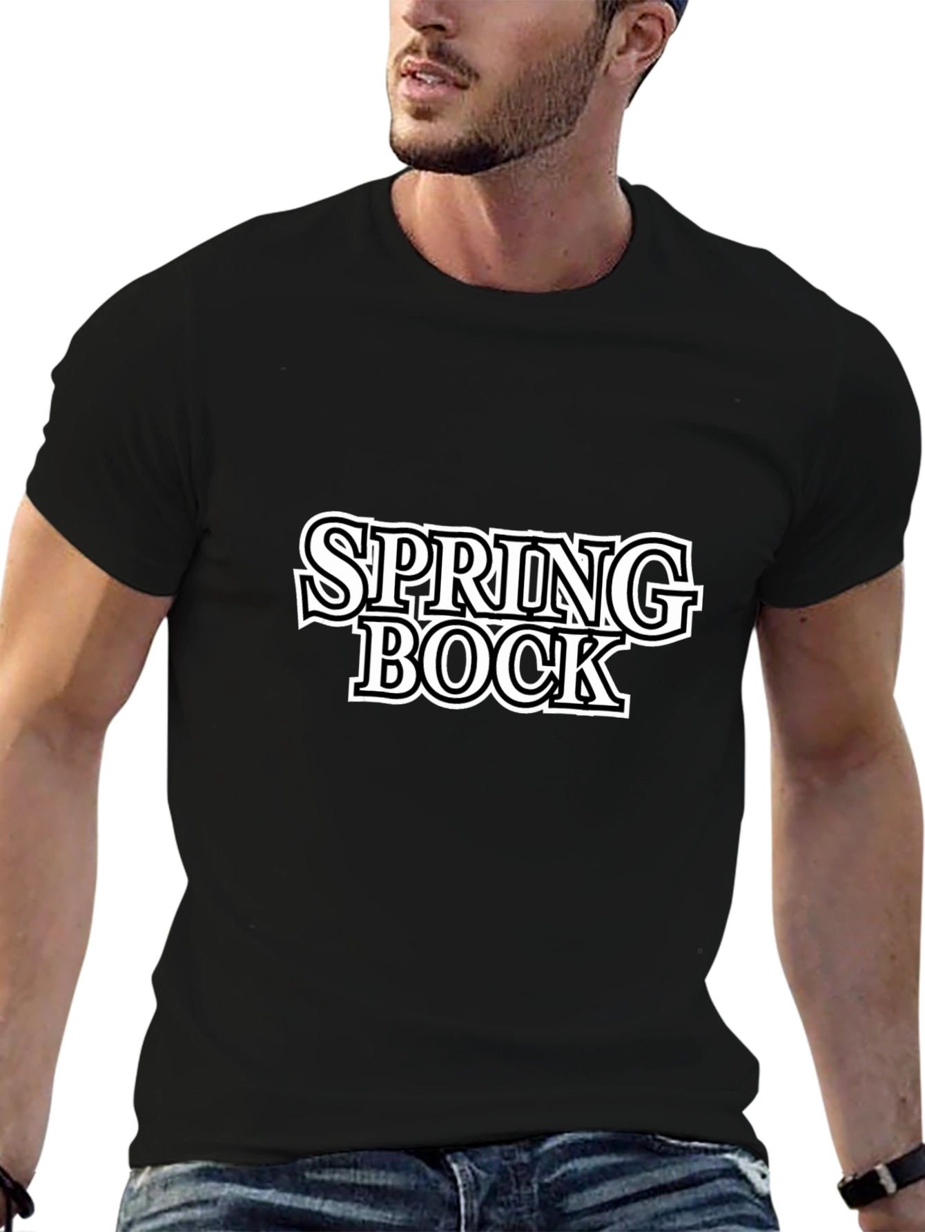 Spring Bock Graphic Black T-Shirt
