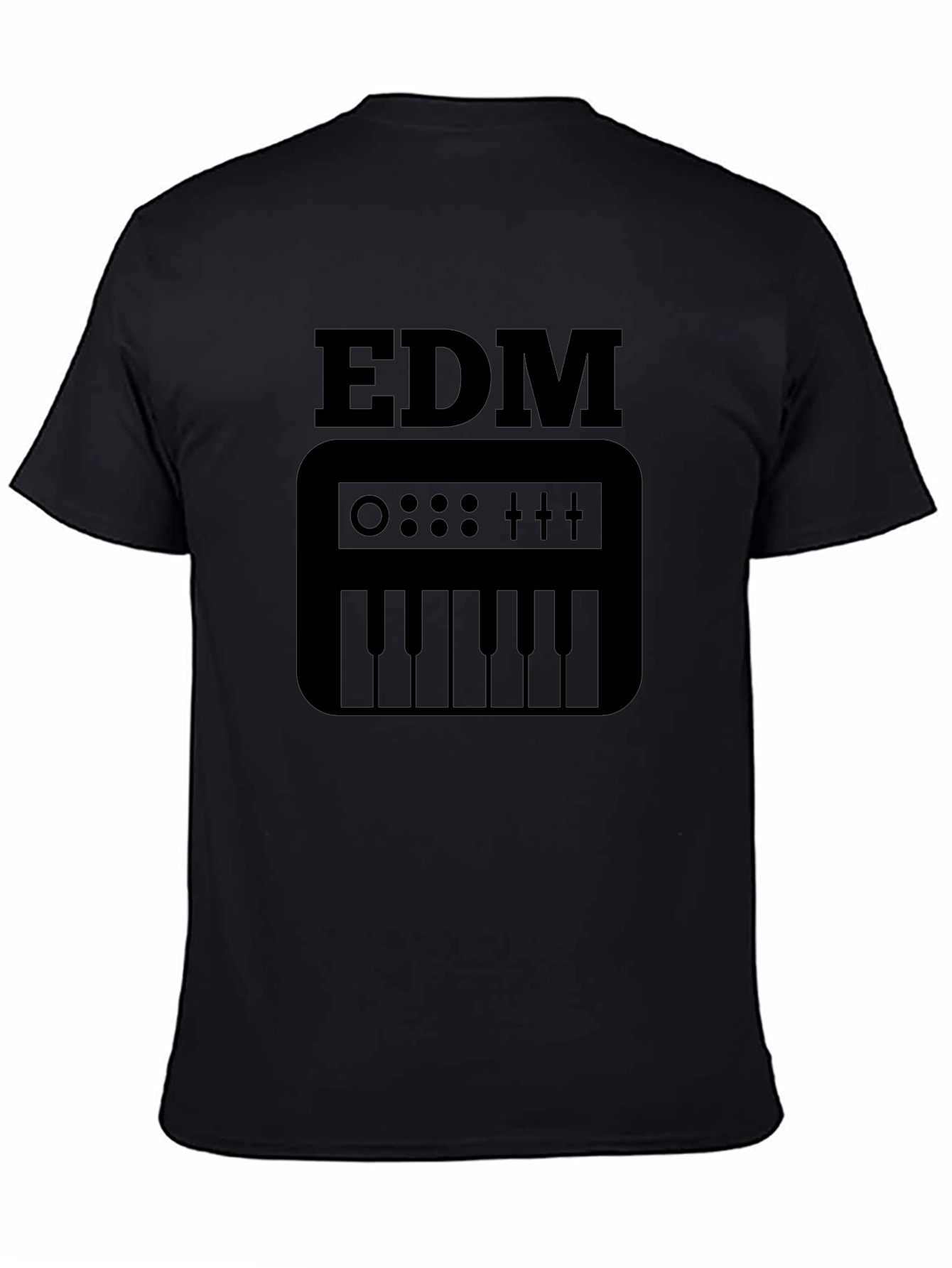 EDM Music Keyboard T-Shirt - Black Graphic Tee