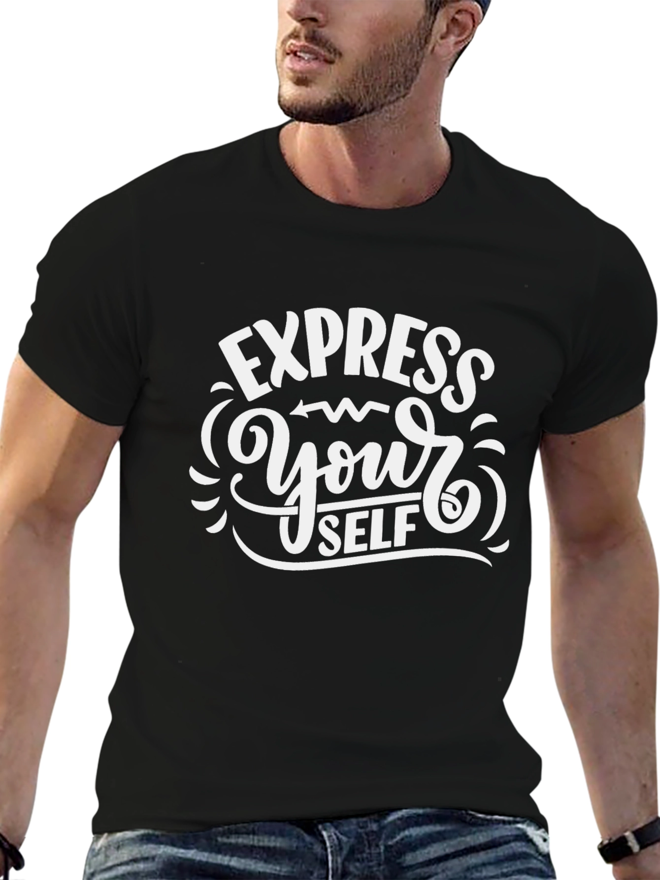 Express Yourself Black Tee