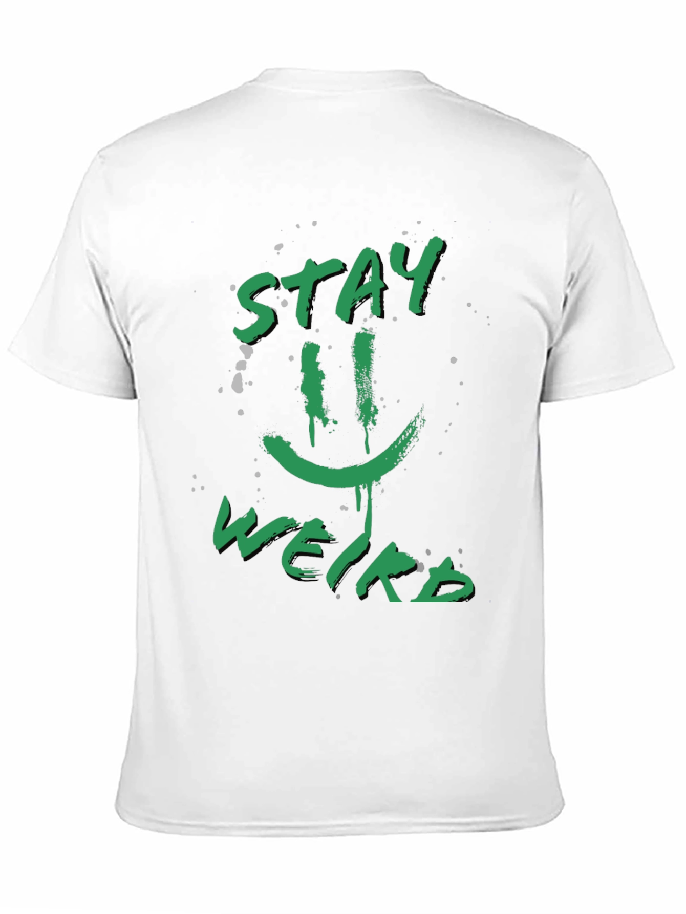 Stay Weird Graphic Tee - Funky Black T-Shirt
