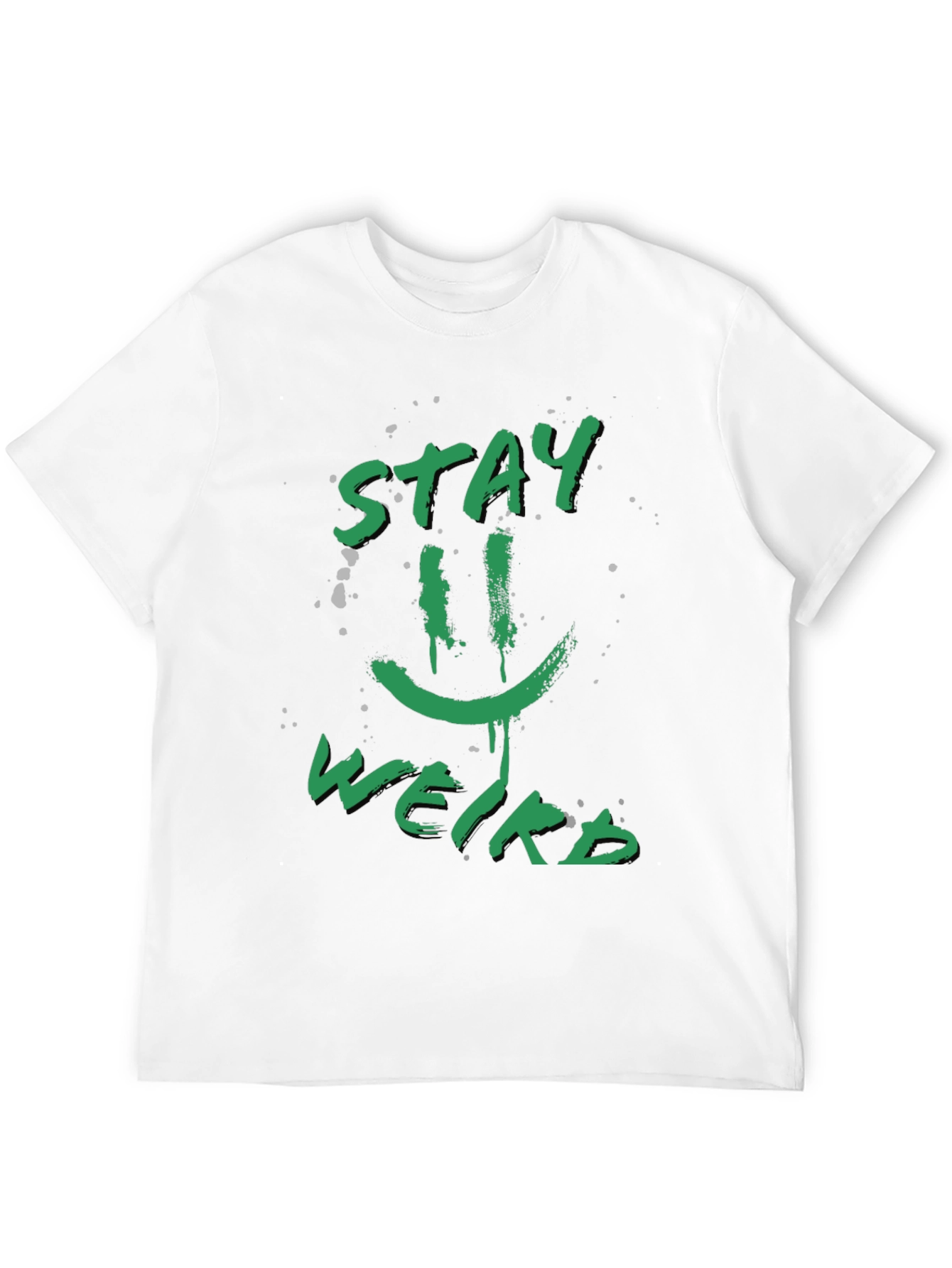 Stay Weird Graphic Tee - Funky Black T-Shirt