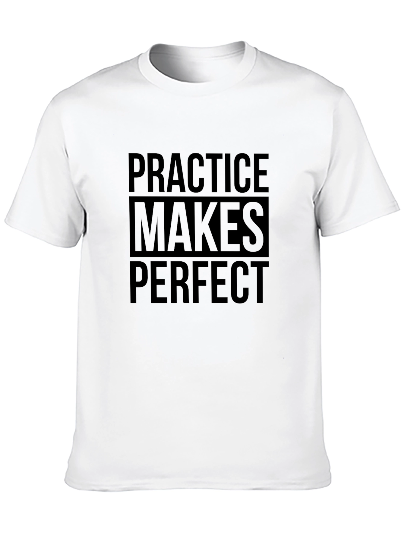 Practice Makes Perfect Graphic T-Shirt - Black