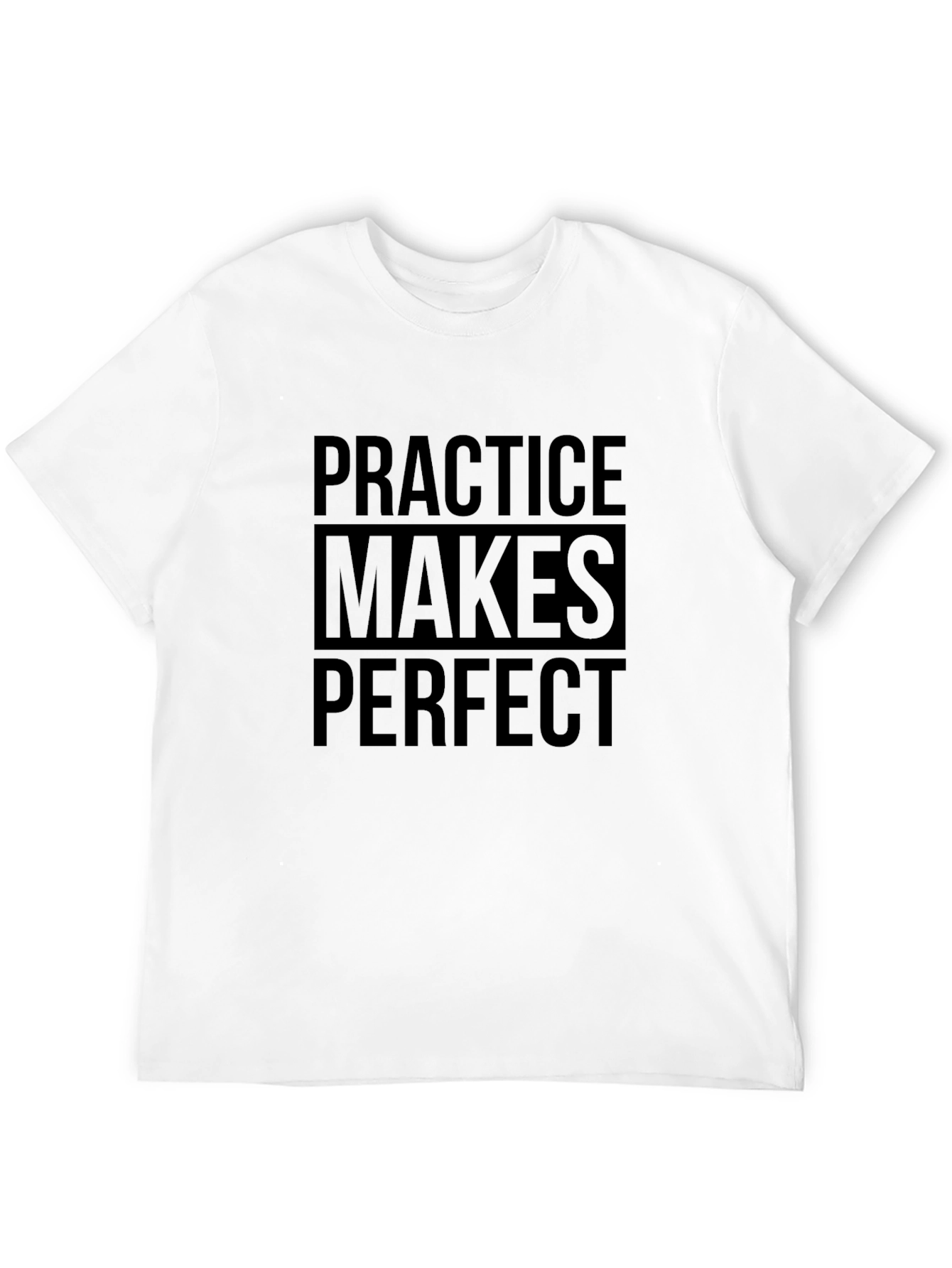 Practice Makes Perfect Graphic T-Shirt - Black