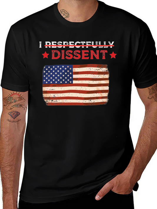 Respectfully Dissent USA Flag Graphic Tee