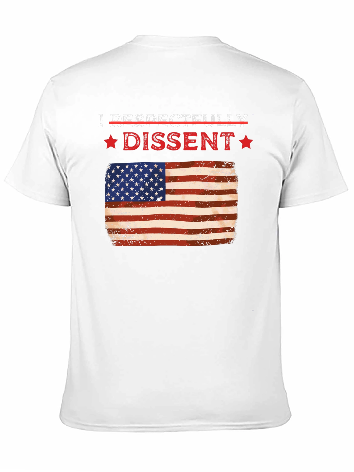 Respectfully Dissent USA Flag Graphic Tee