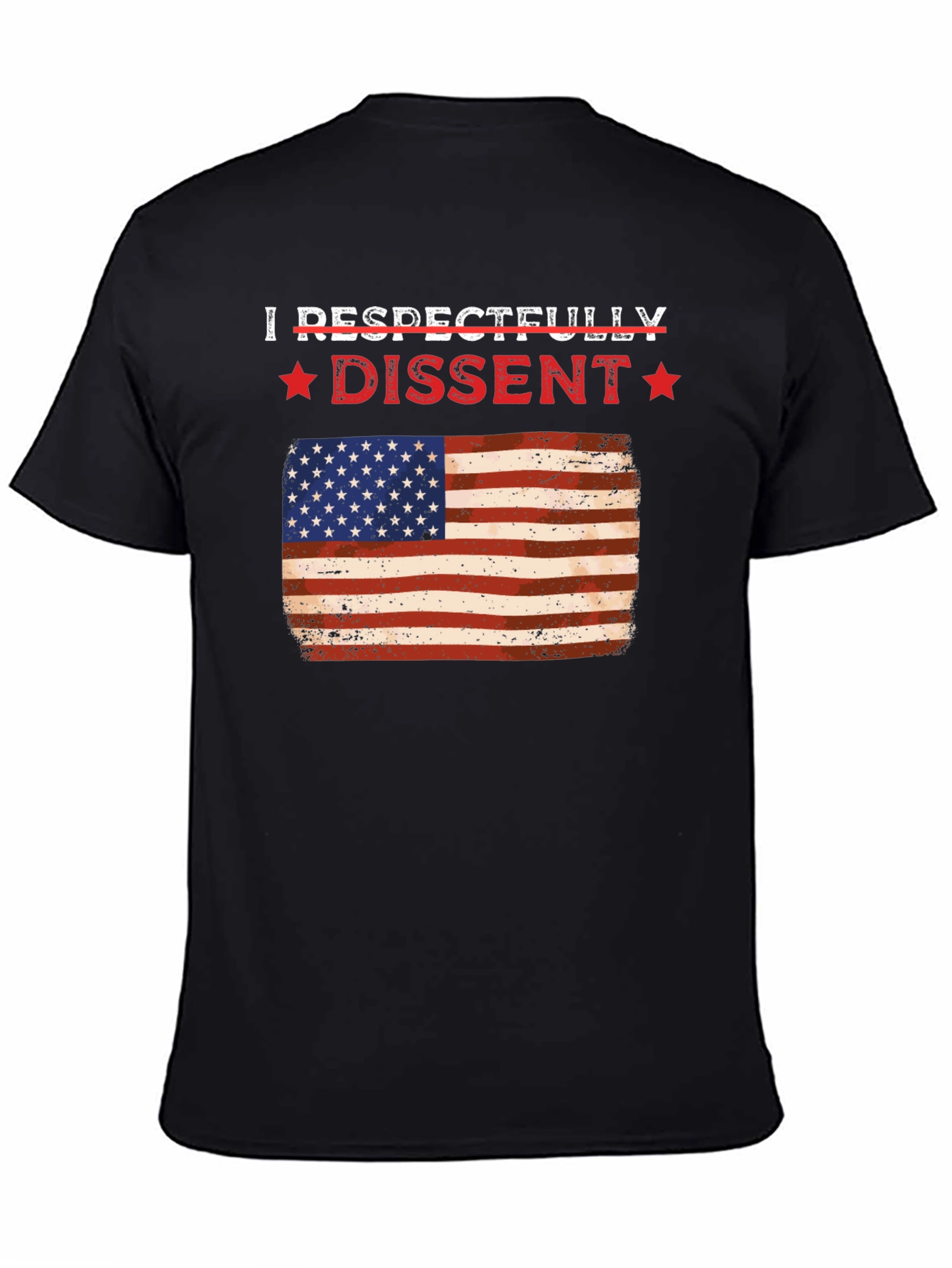 Respectfully Dissent USA Flag Graphic Tee