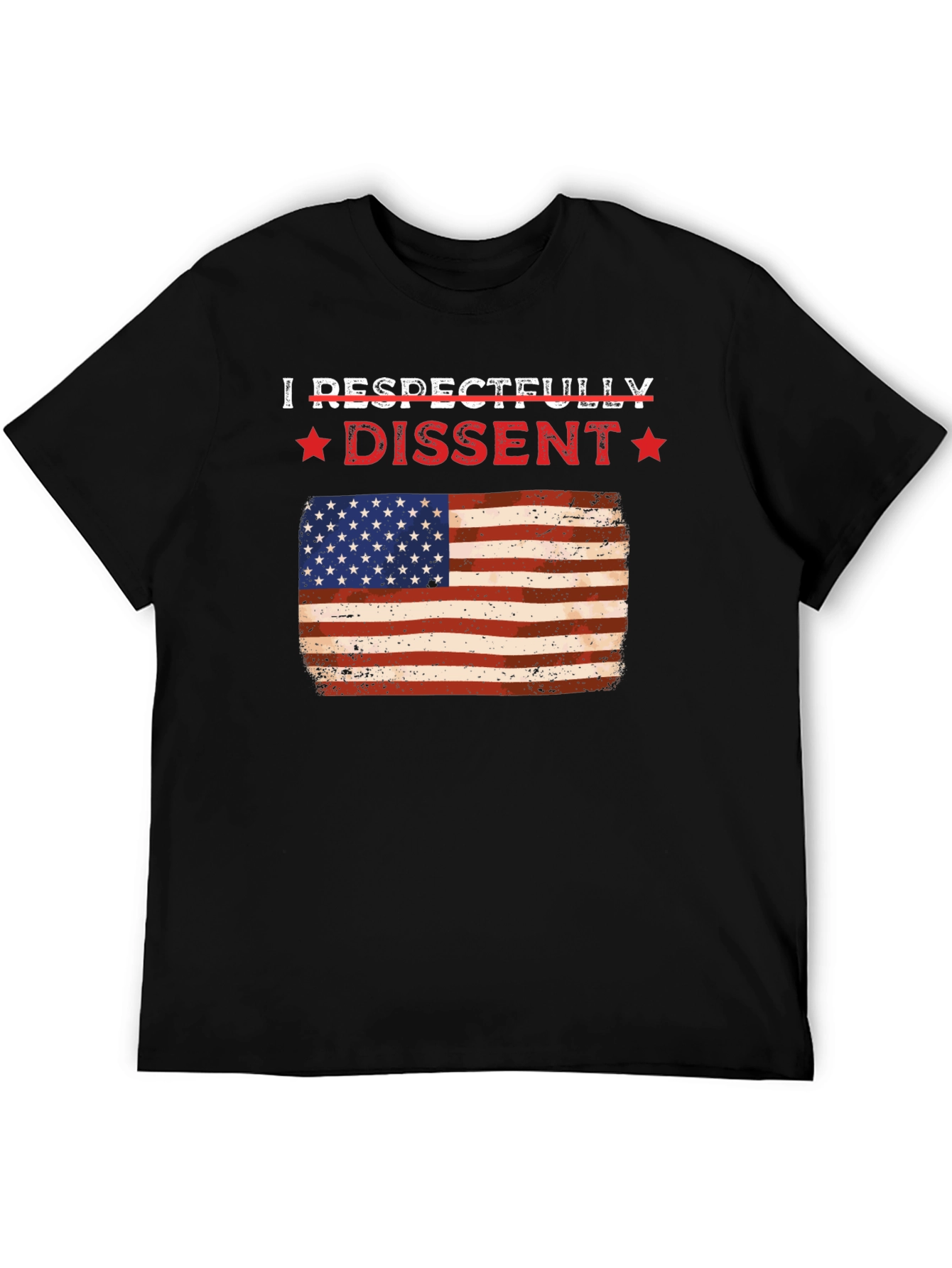 Respectfully Dissent USA Flag Graphic Tee