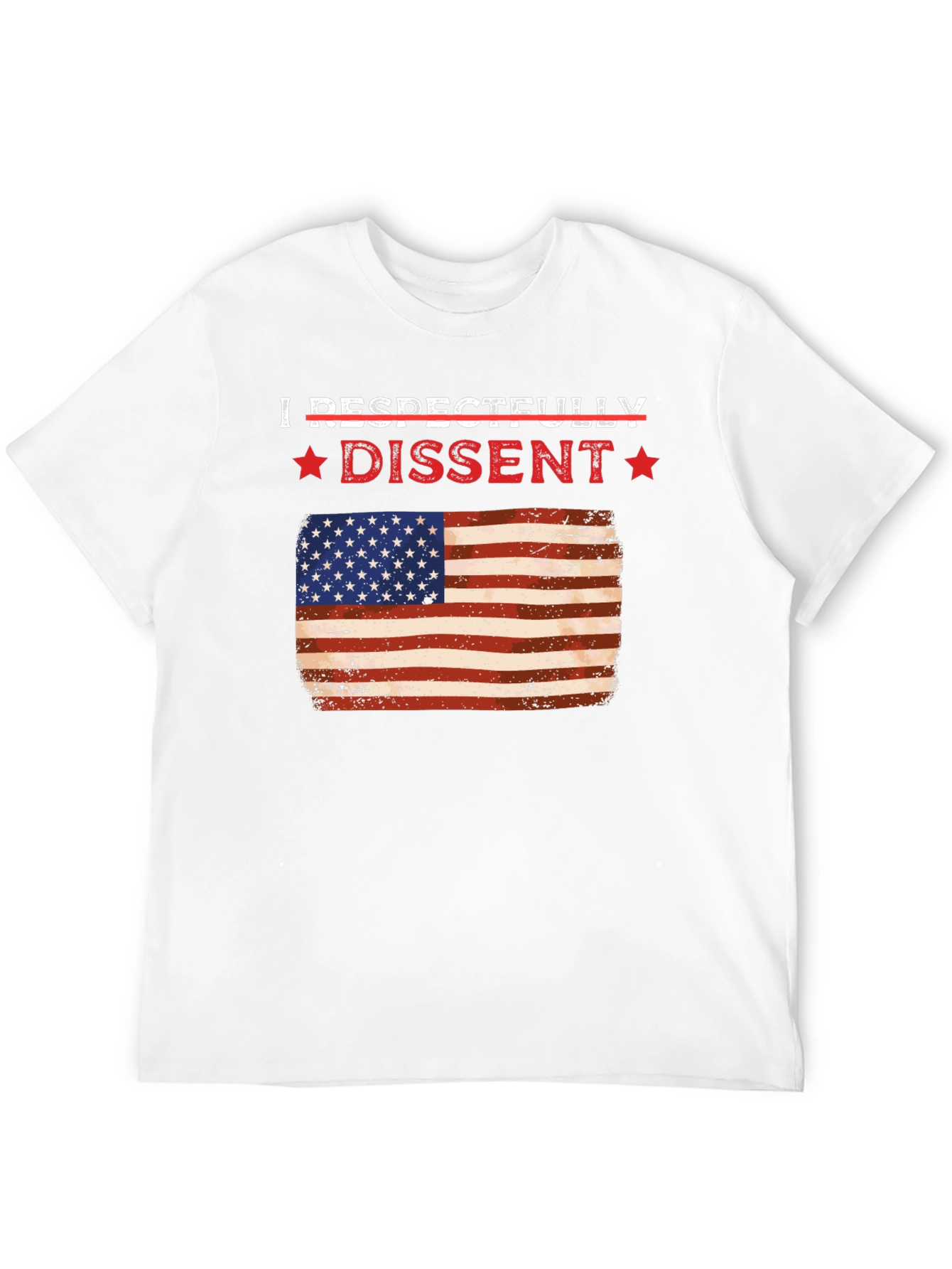 Respectfully Dissent USA Flag Graphic Tee