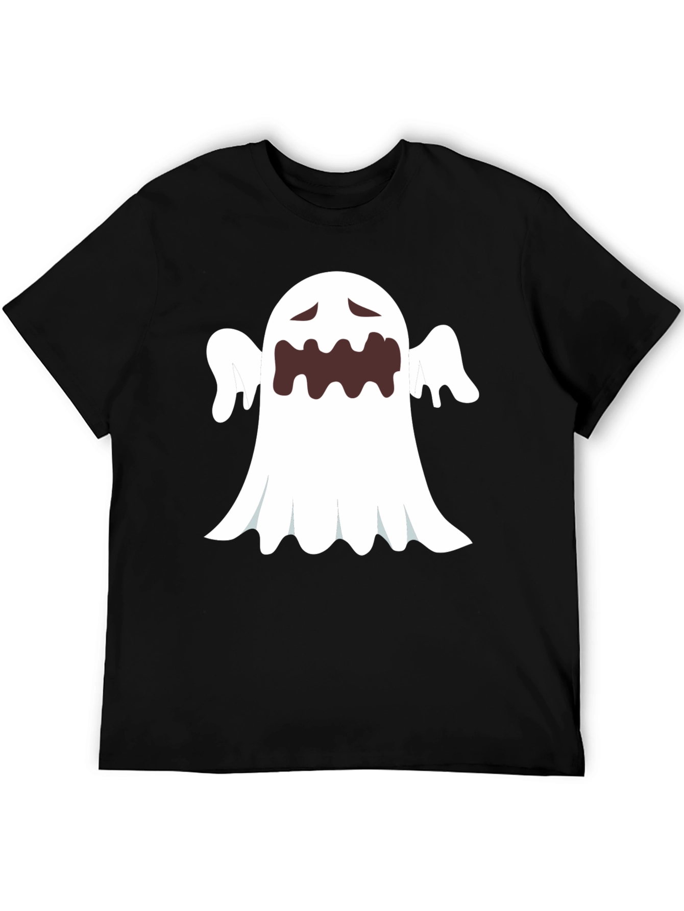 Ghost Graphic Black T-Shirt - Halloween Costume