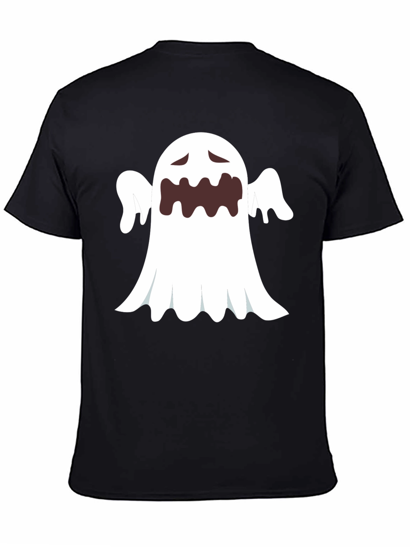 Ghost Graphic Black T-Shirt - Halloween Costume