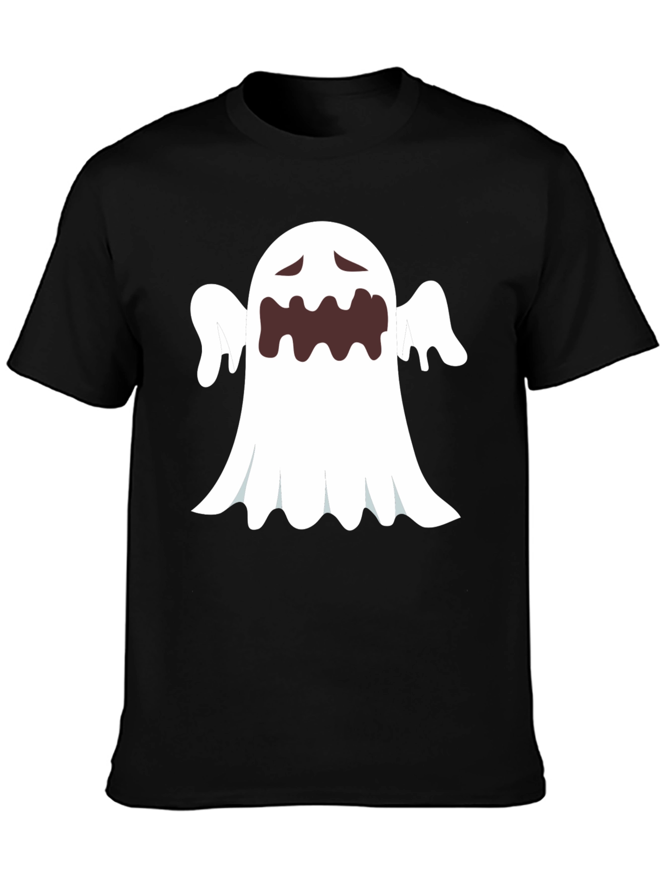Ghost Graphic Black T-Shirt - Halloween Costume
