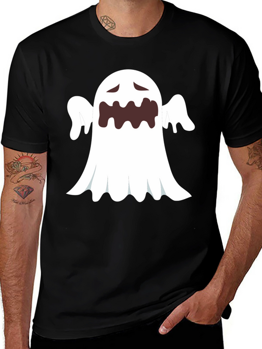 Ghost Graphic Black T-Shirt - Halloween Costume