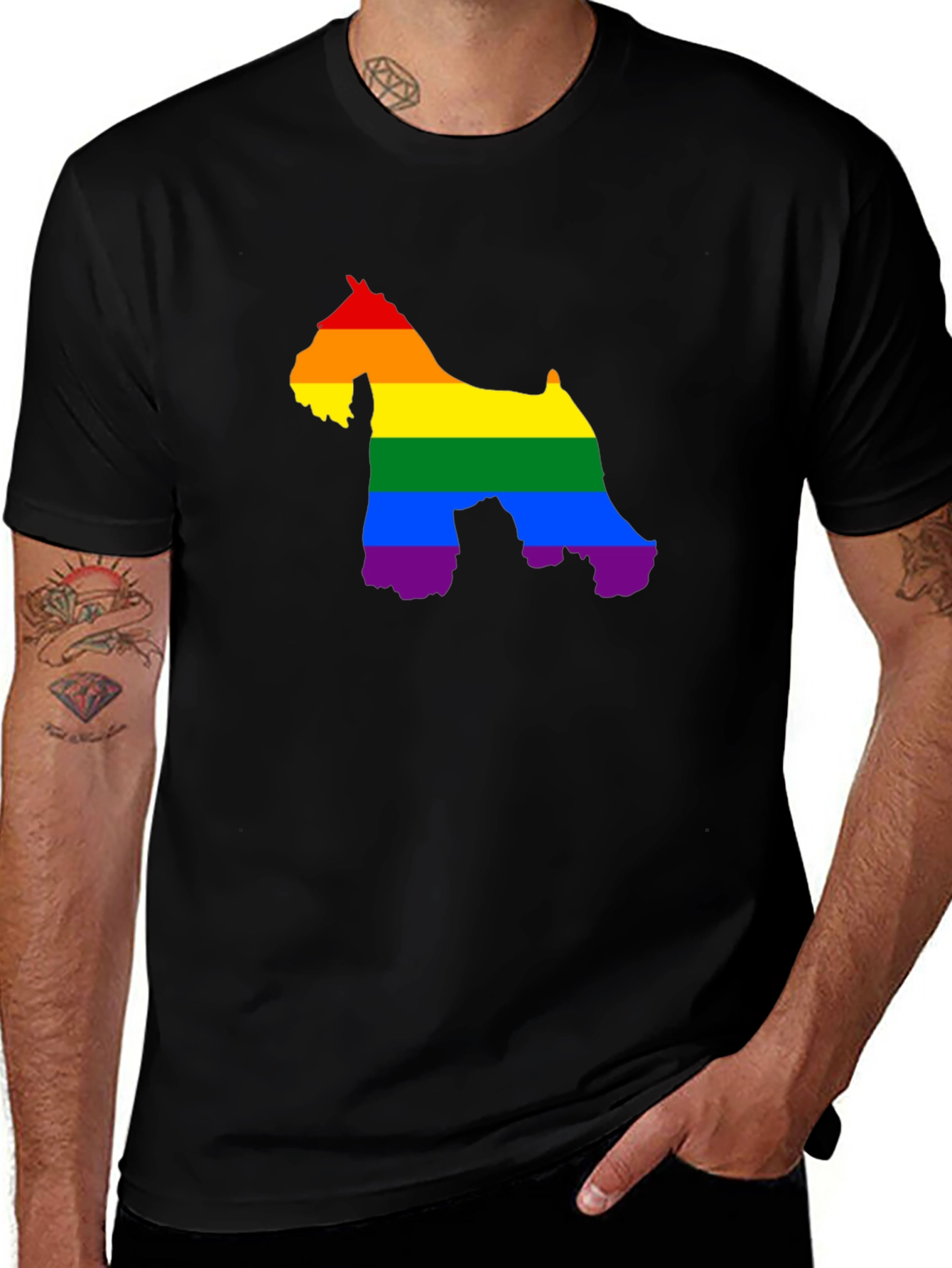 Pride Schnauzer Graphic Tee