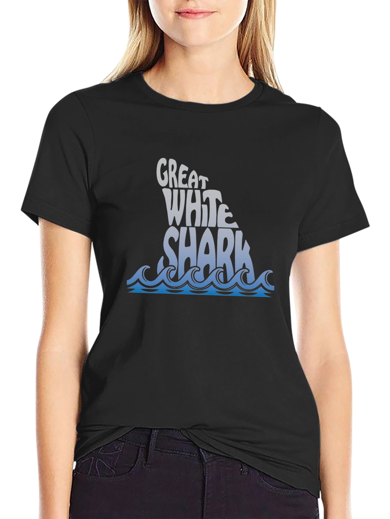Great White Shark Graphic Tee - Ocean Lover T-Shirt