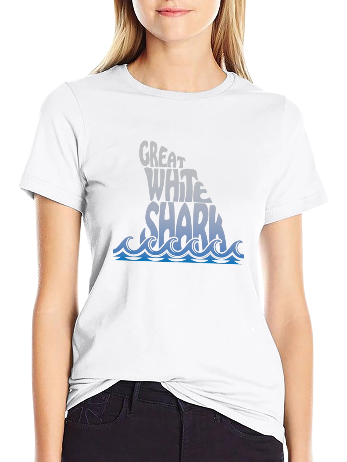 Great White Shark Graphic Tee - Ocean Lover T-Shirt