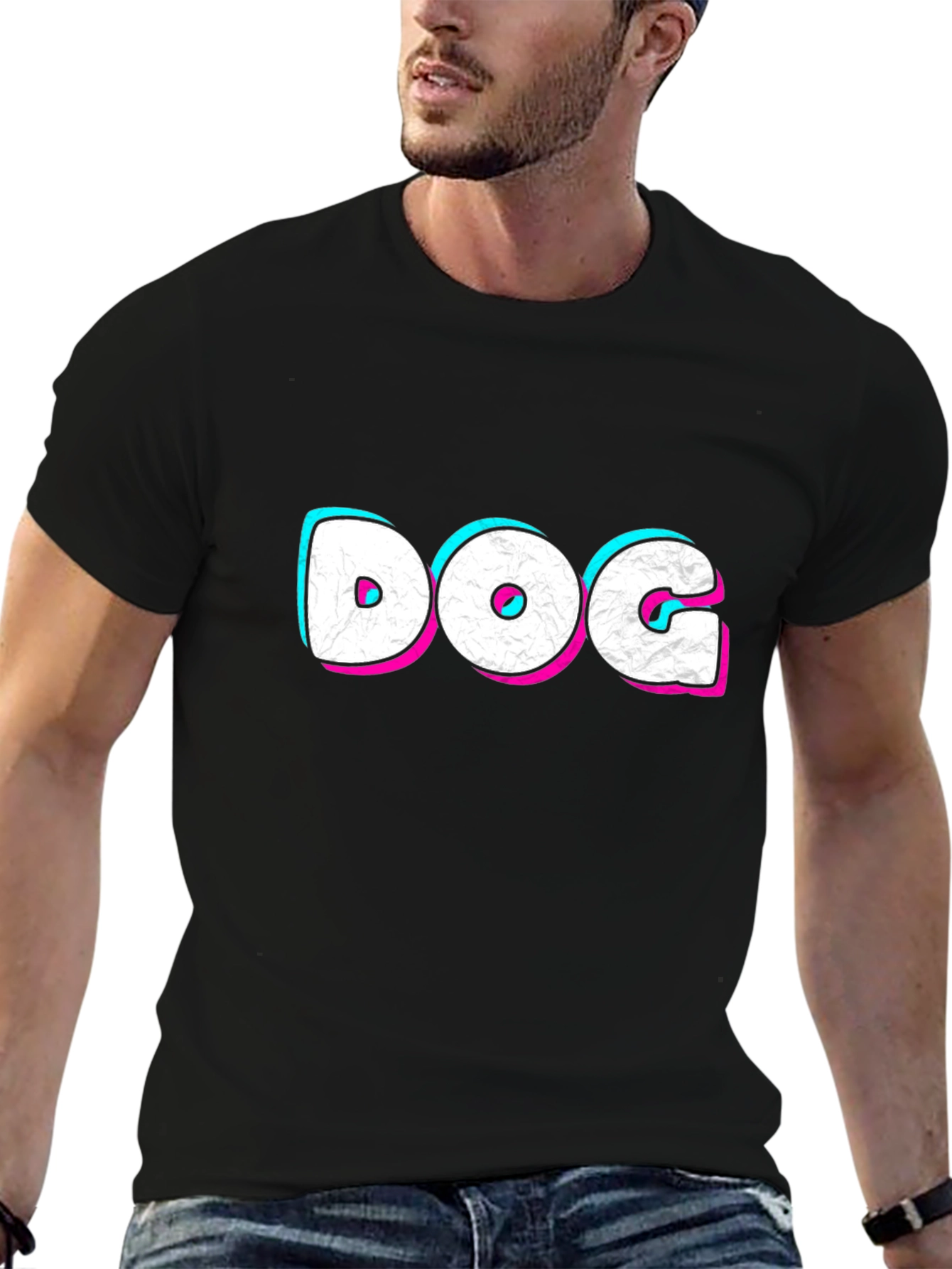 DOG Graphic Tee - Cool Casual Black T-Shirt