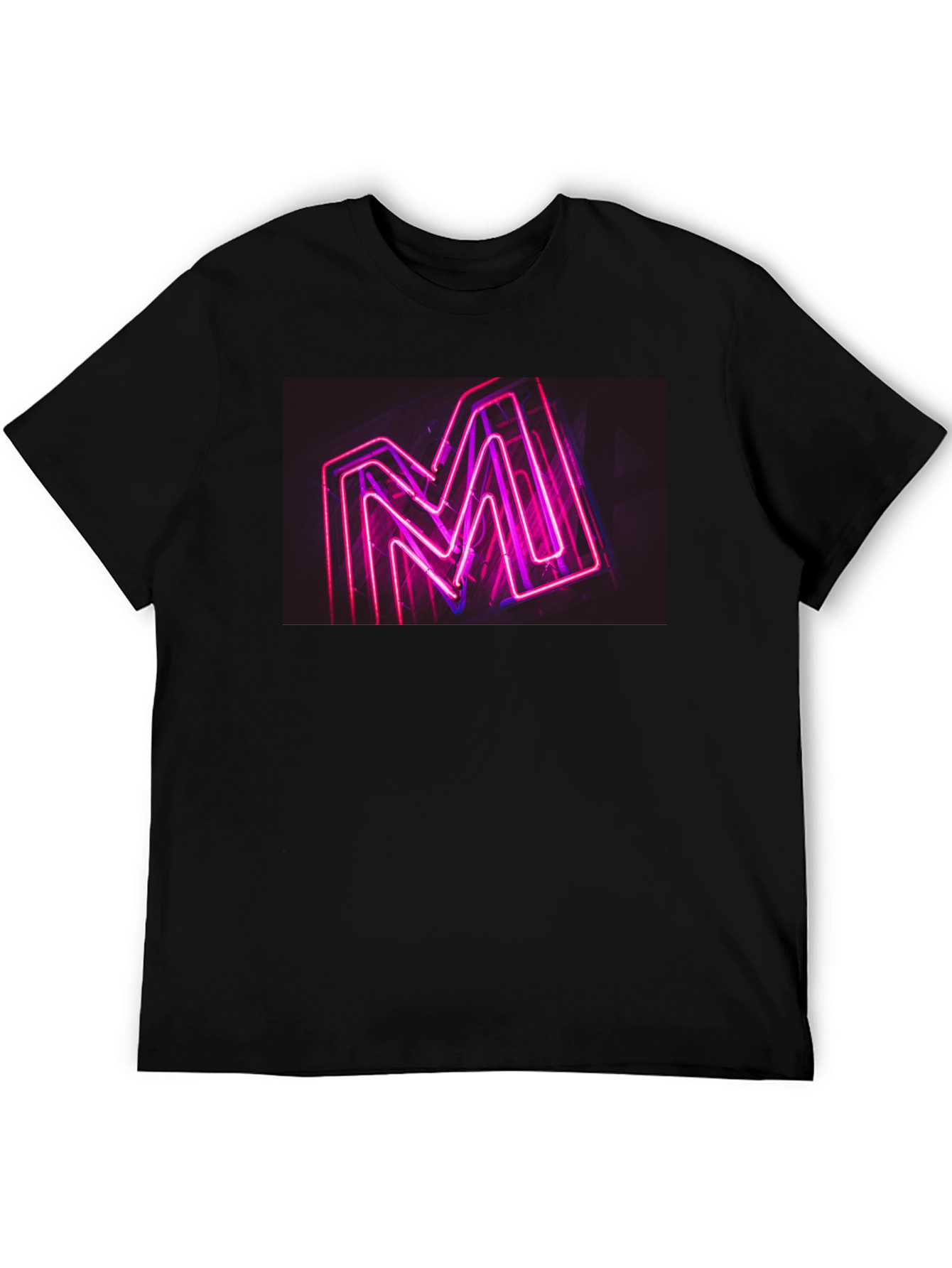 Neon M Graphic Black T-Shirt