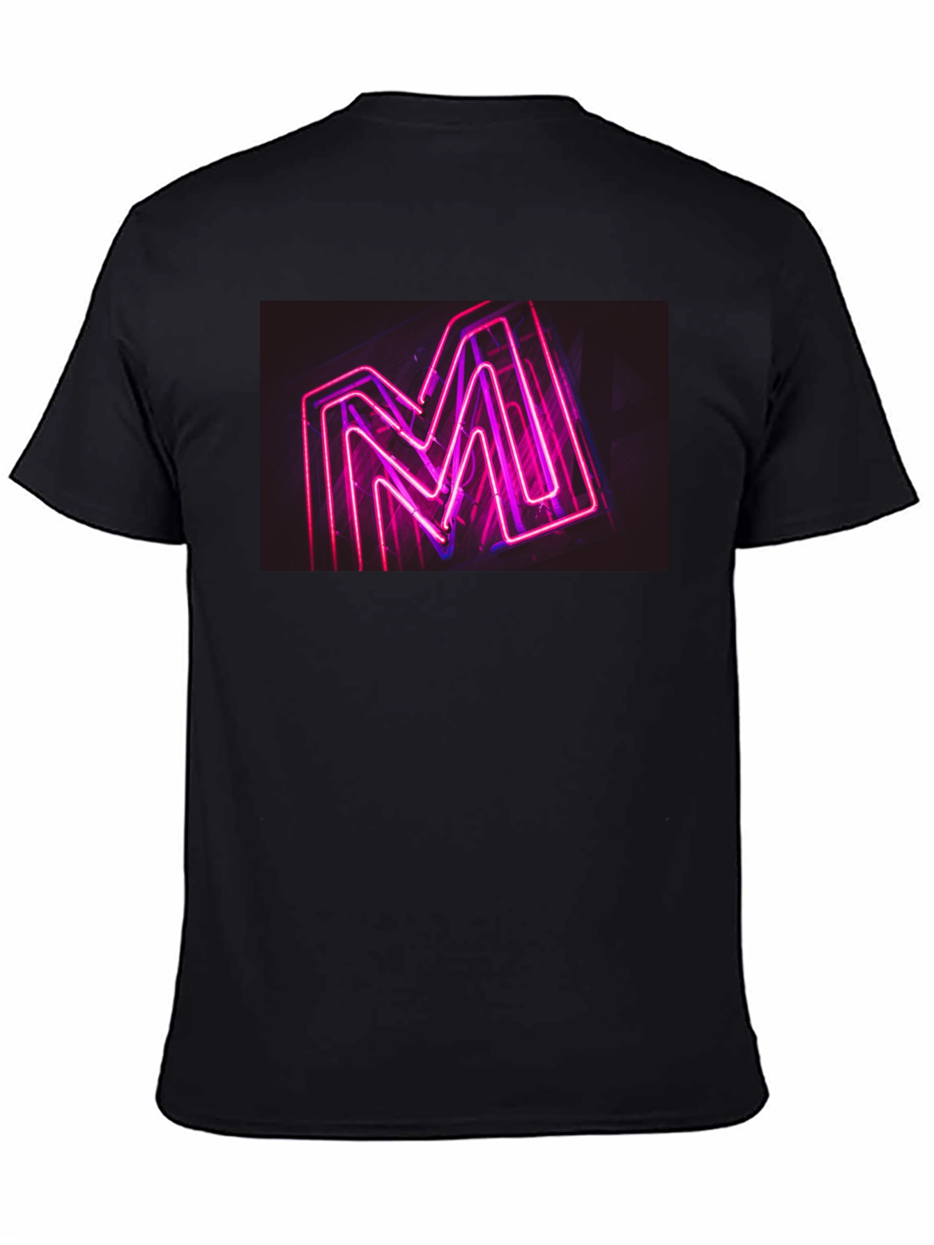 Neon M Graphic Black T-Shirt