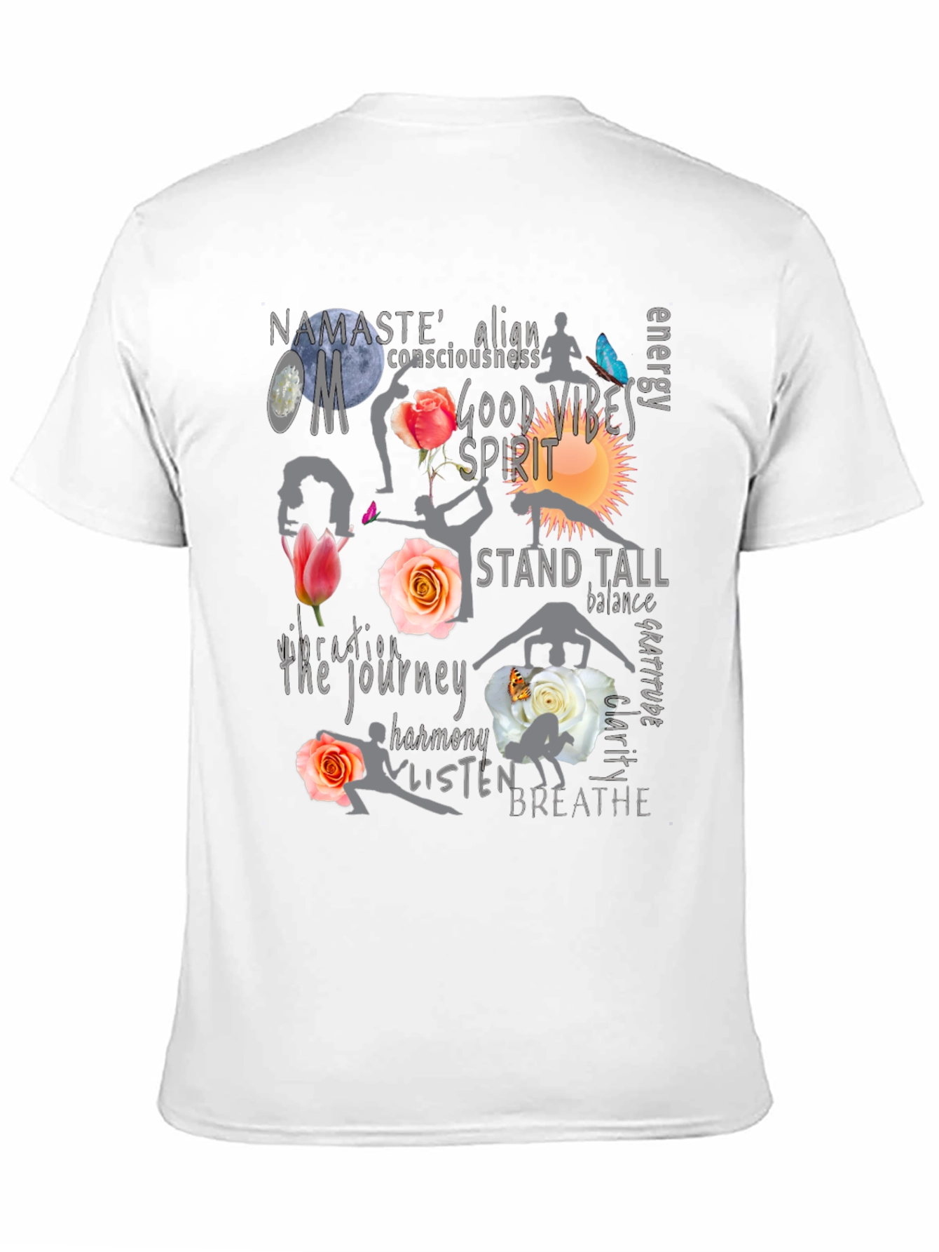 Yoga Vibes Black T-Shirt