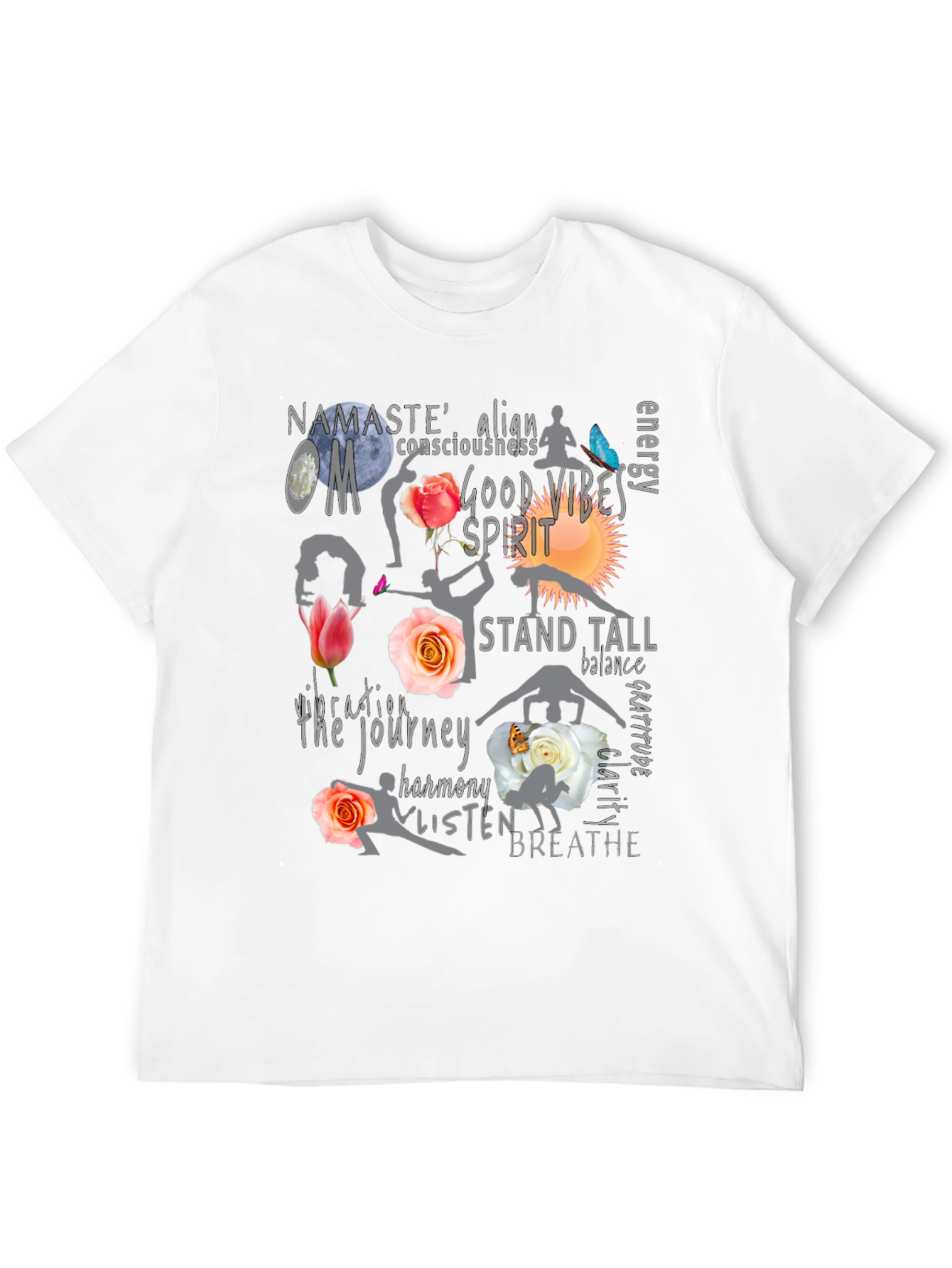 Yoga Vibes Black T-Shirt