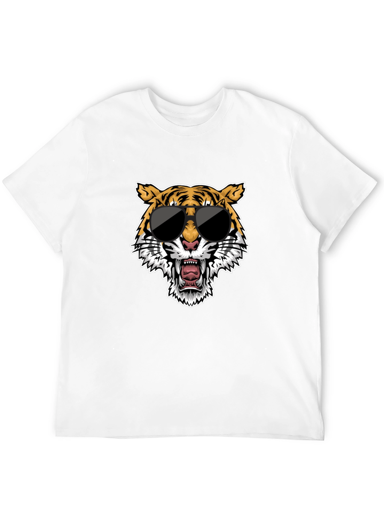Cool Tiger Graphic Tee - Black