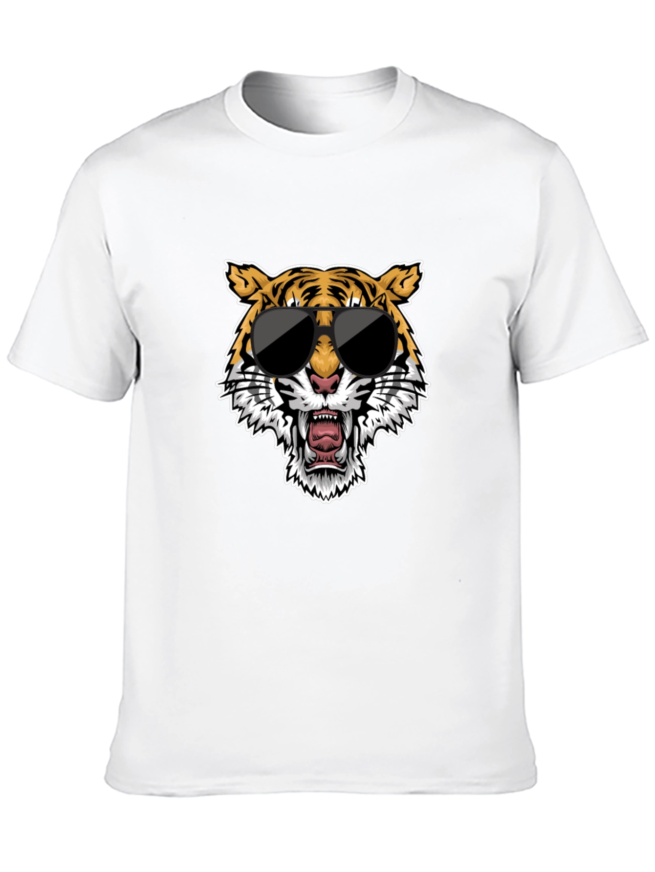 Cool Tiger Graphic Tee - Black