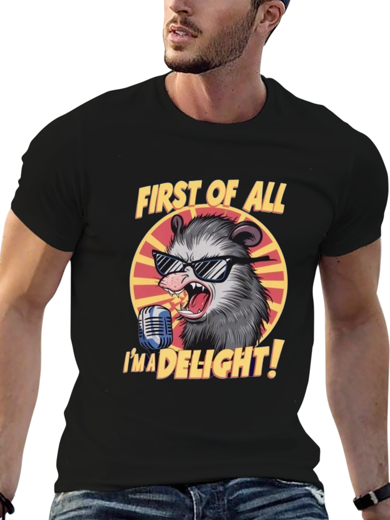 First of All Im a Delight Opossum Graphic Tee