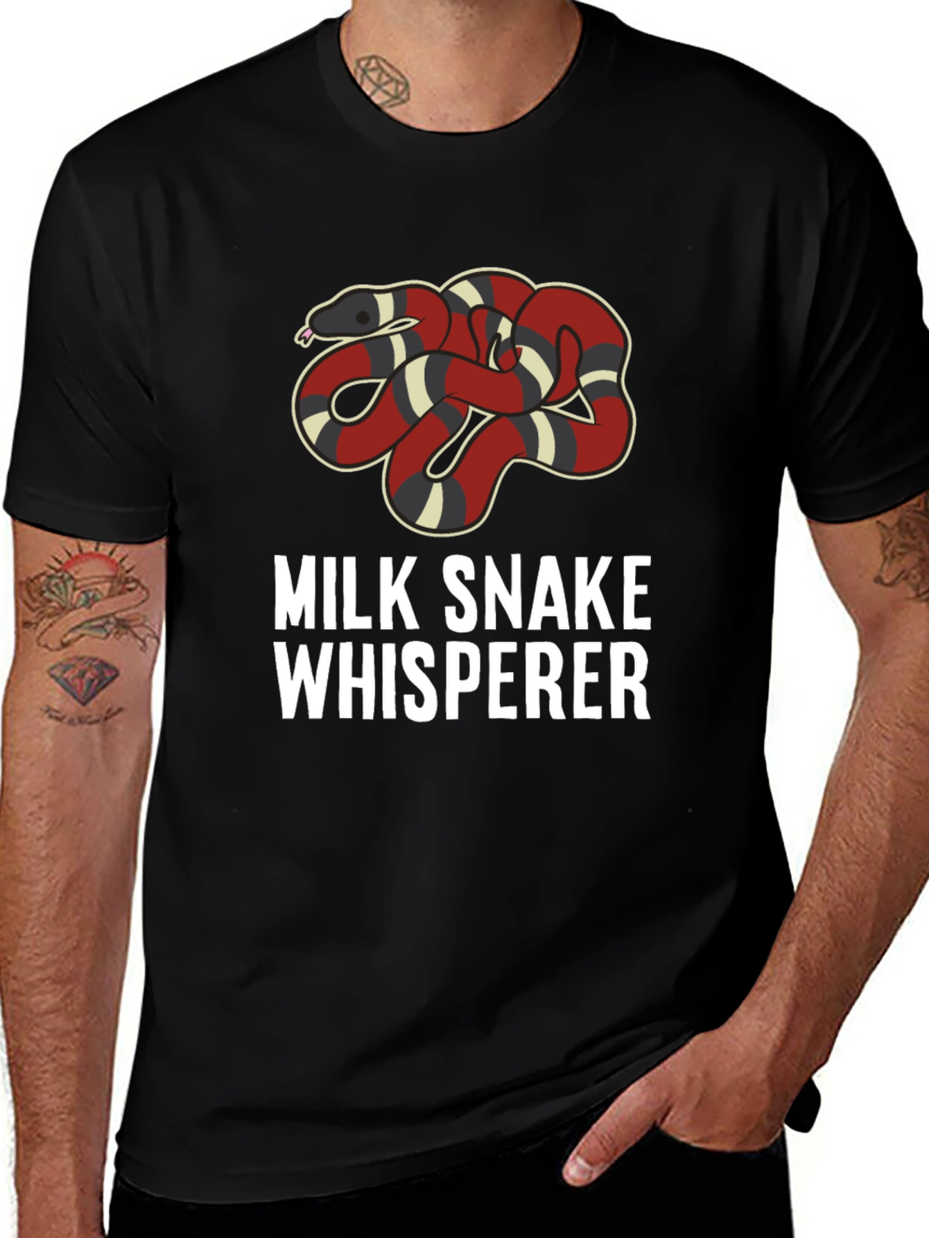 Milk Snake Whisperer Graphic T-Shirt