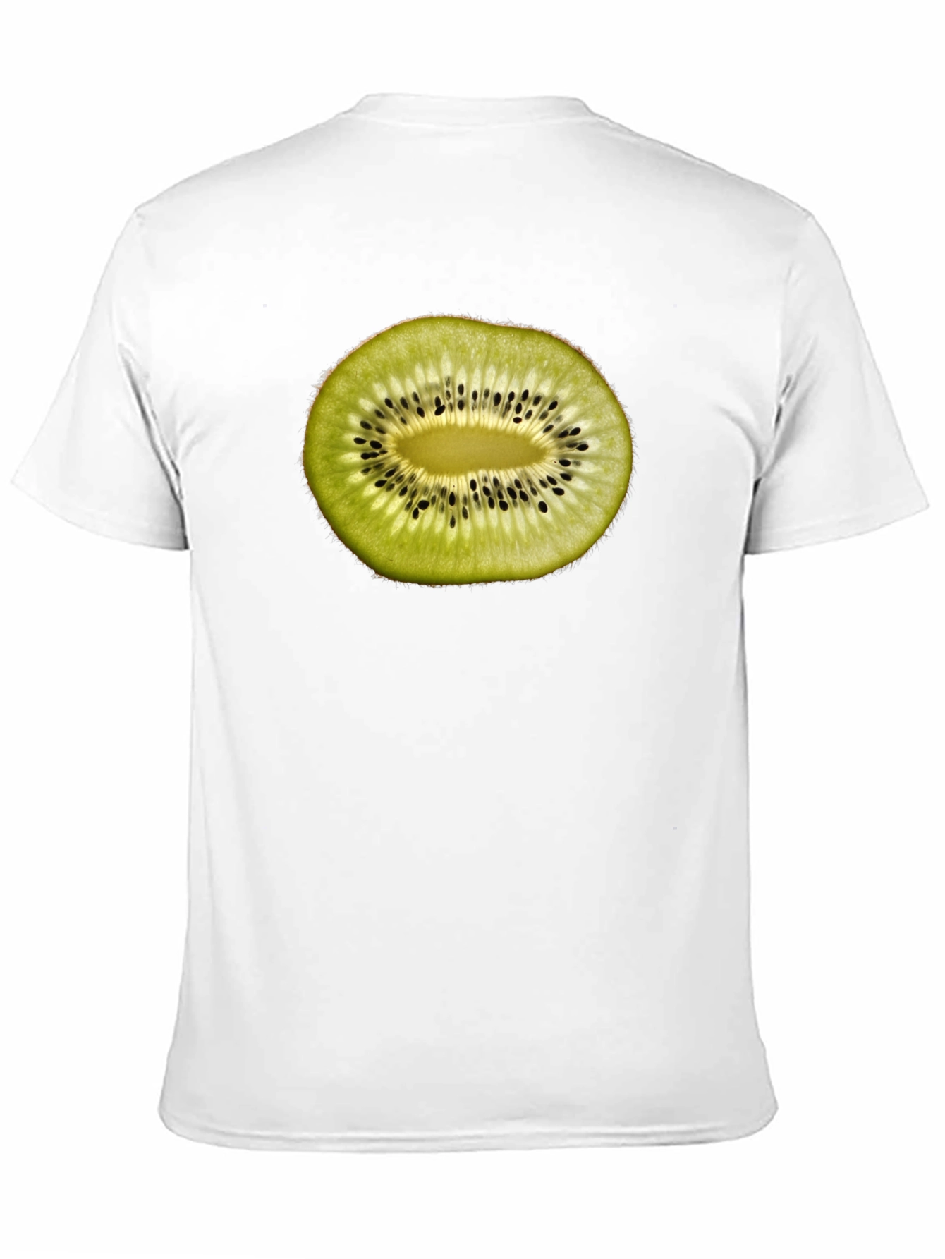 Kiwi Fruit Slice Graphic T-Shirt - Black