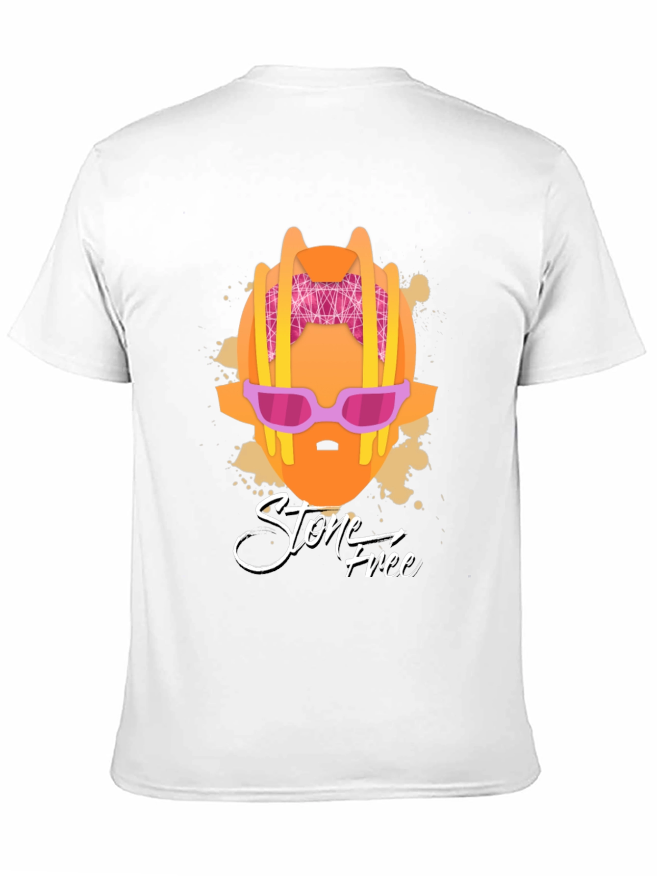 Stone Free Graphic T-Shirt - Black Cotton Tee