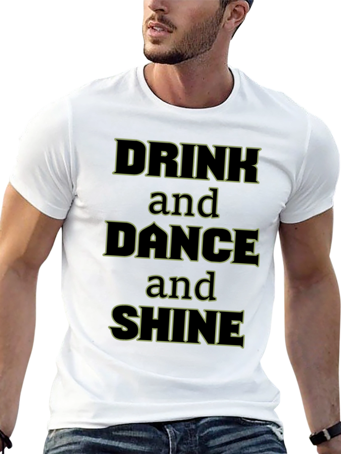 Drink Dance Shine Black Graphic Tee
