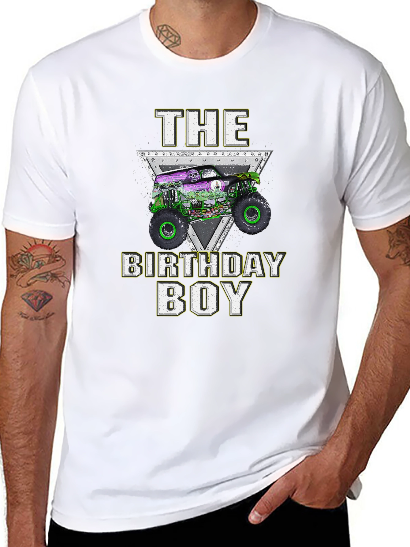 The Birthday Boy Monster Truck T-Shirt