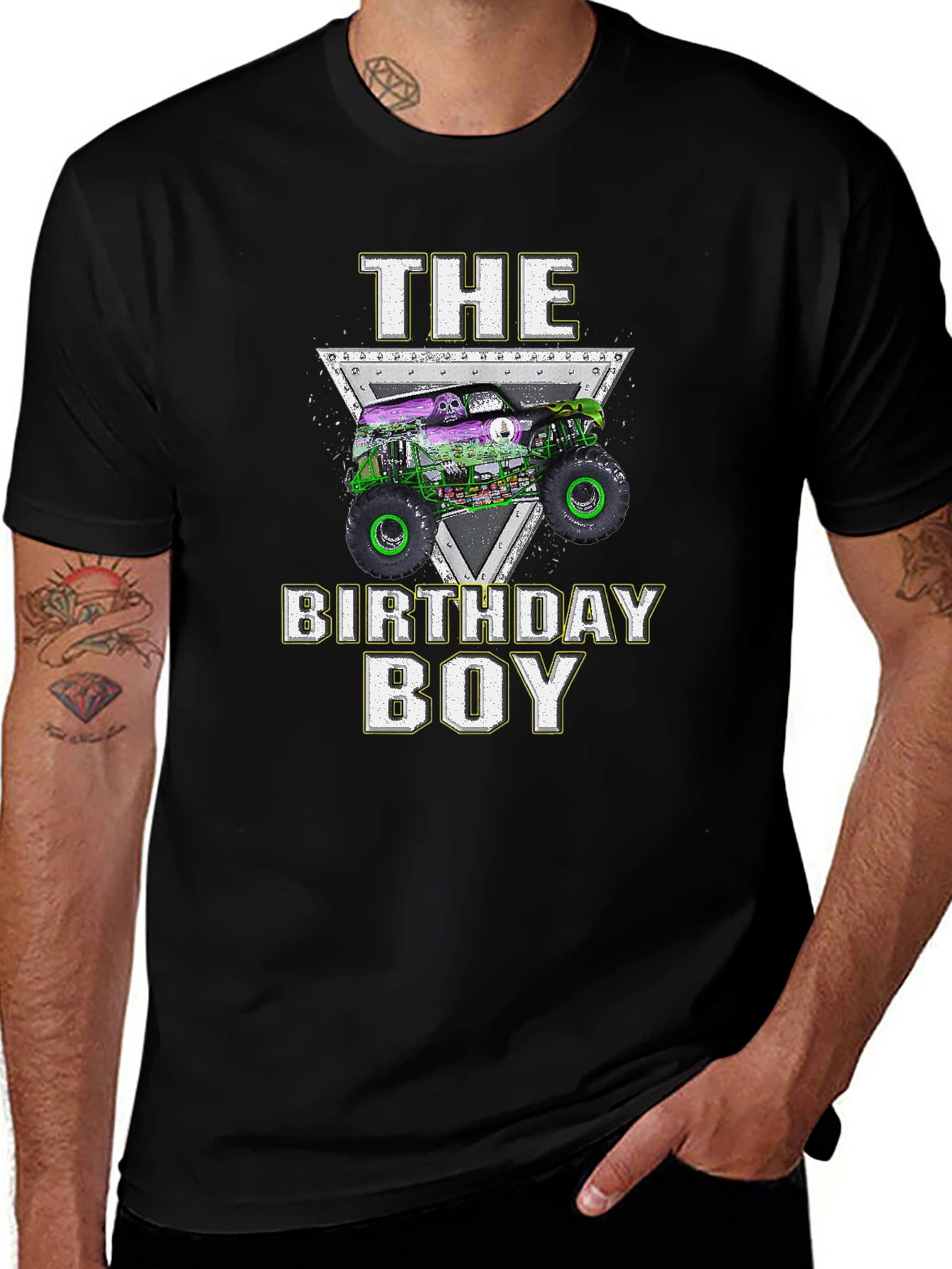 The Birthday Boy Monster Truck T-Shirt