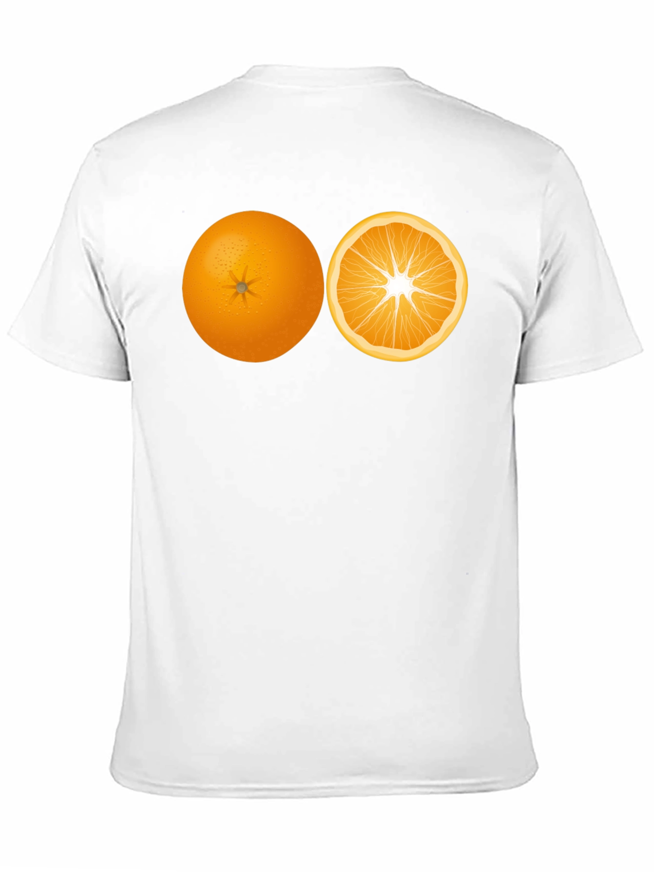 Orange Slice Graphic Black Tee