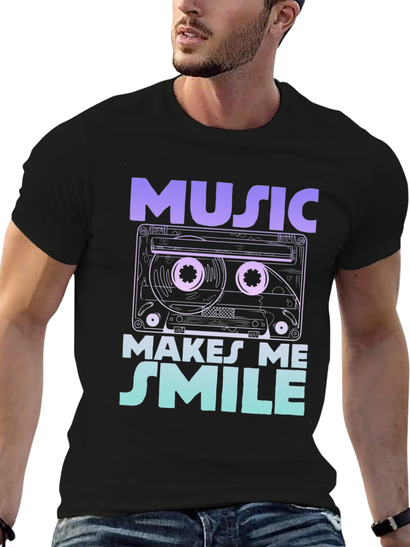 Music Makes Me Smile T-Shirt