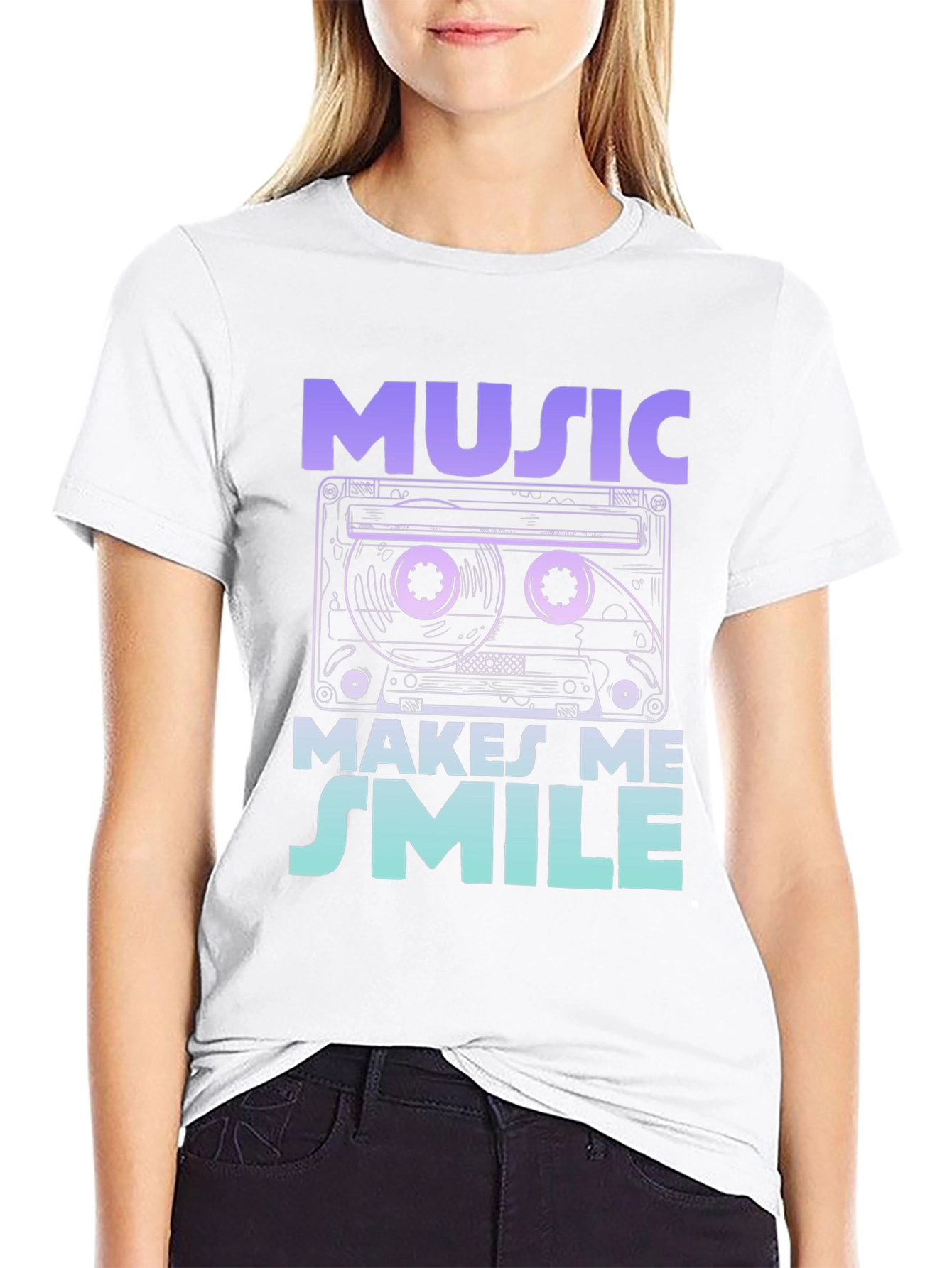 Music Makes Me Smile T-Shirt
