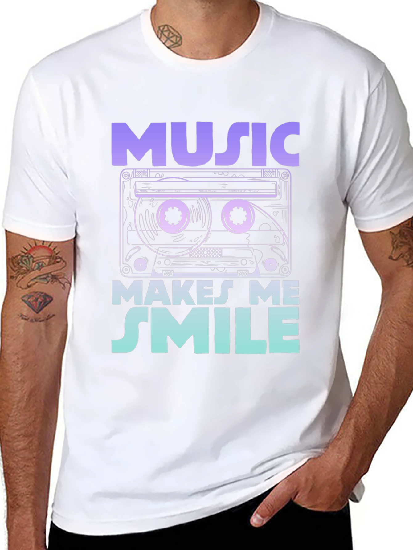Music Makes Me Smile T-Shirt