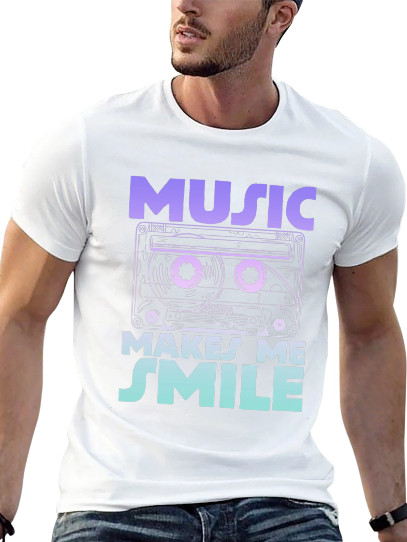 Music Makes Me Smile T-Shirt