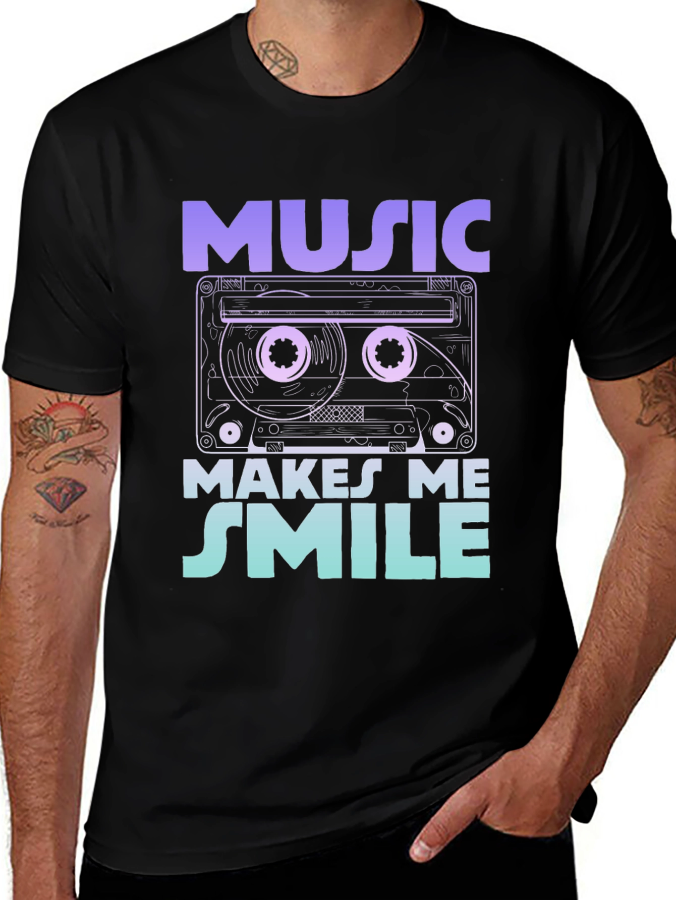 Music Makes Me Smile T-Shirt