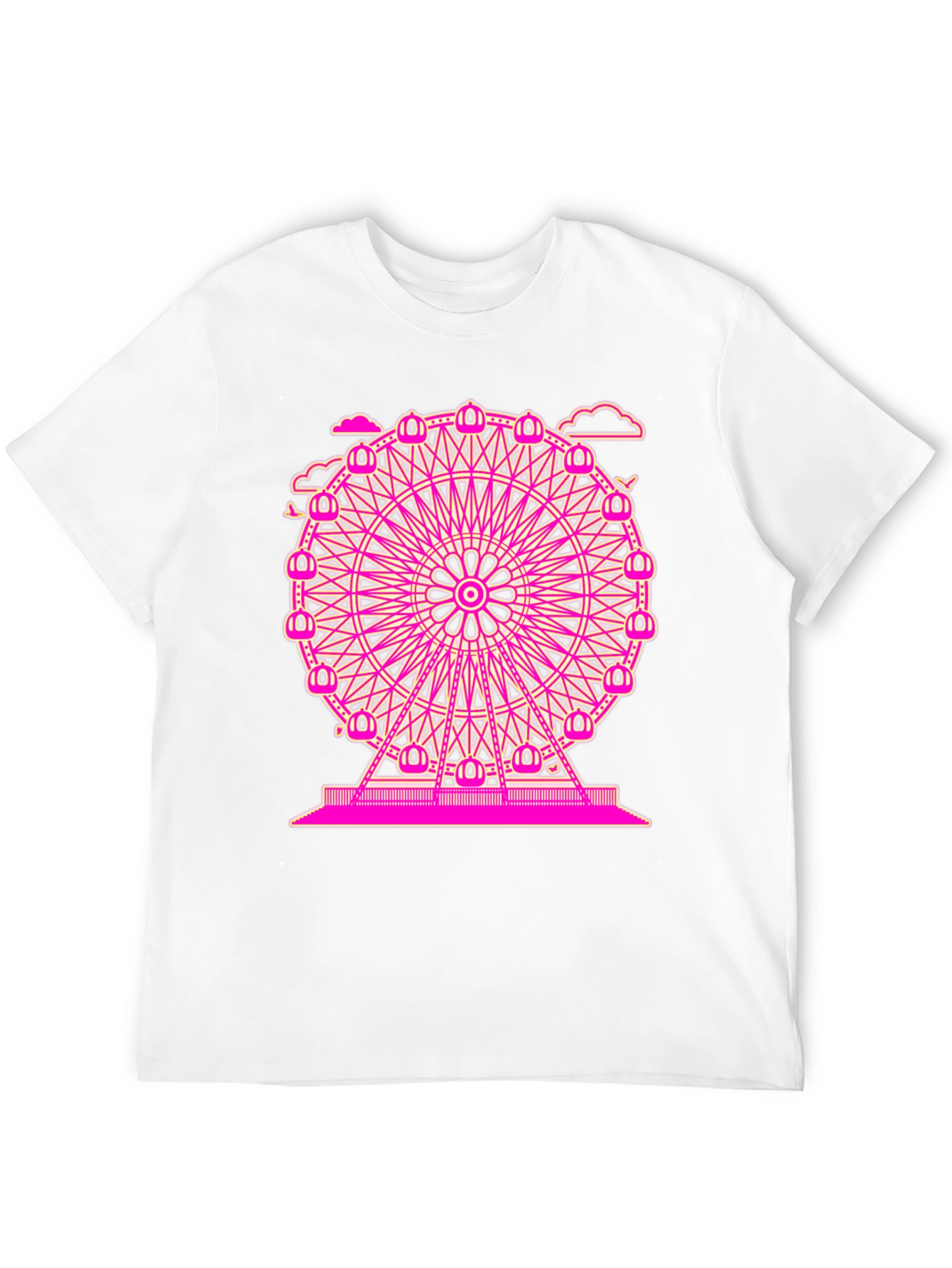 Ferris Wheel Graphic Black T-Shirt