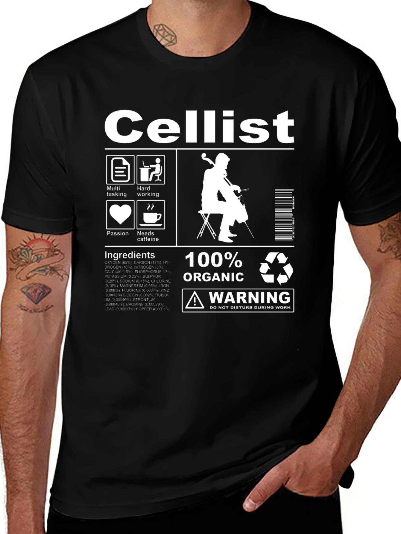 Cellist T-Shirt: Musician Humor Tee
