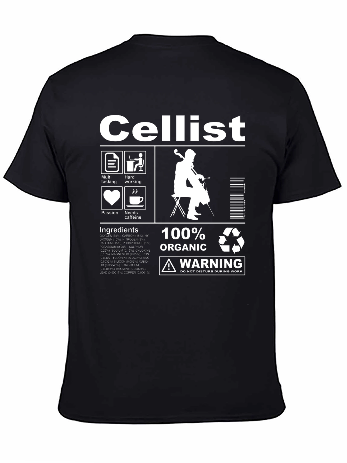Cellist T-Shirt: Musician Humor Tee