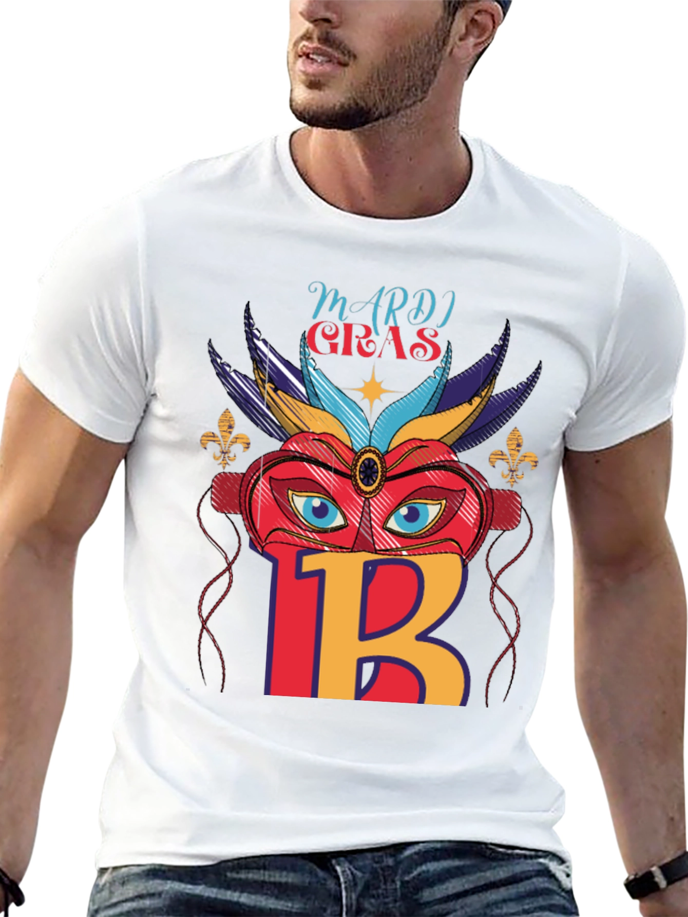 Mardi Gras Mask T-Shirt