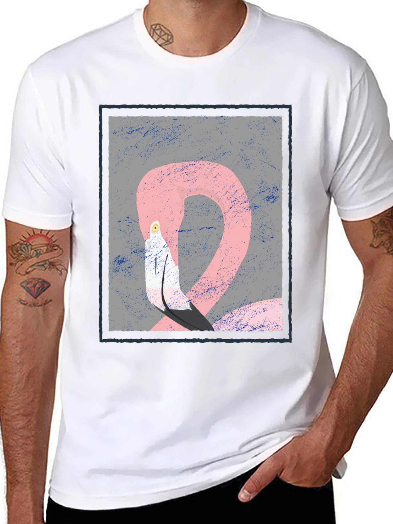 Flamingo Graphic Tee - Unique Design